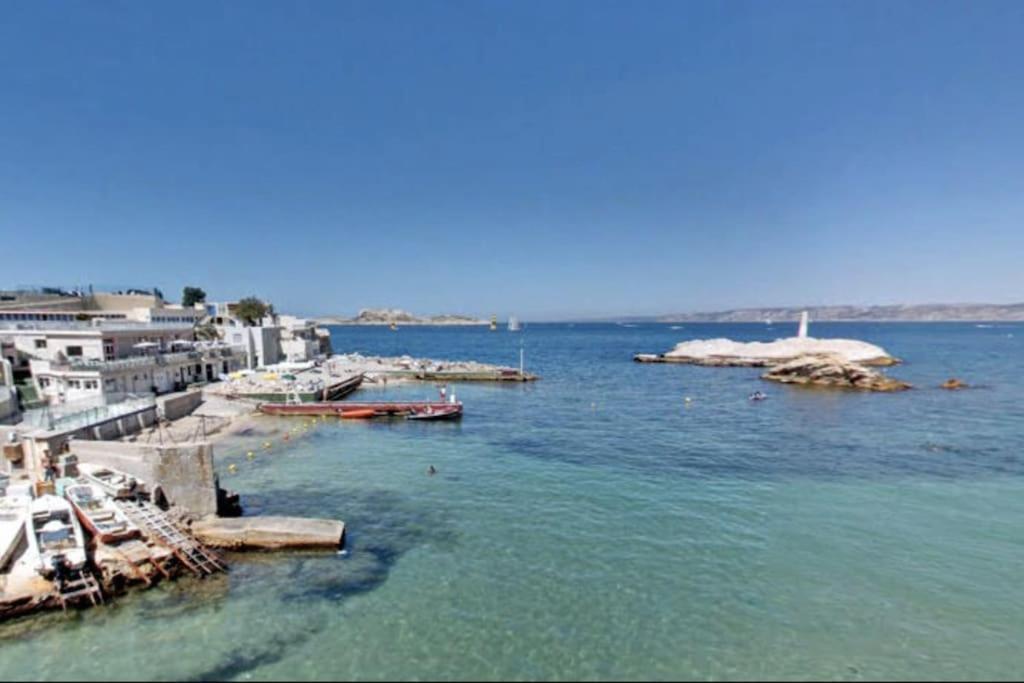 Villa En Bord De Mer A Malmousque Marseille Luaran gambar